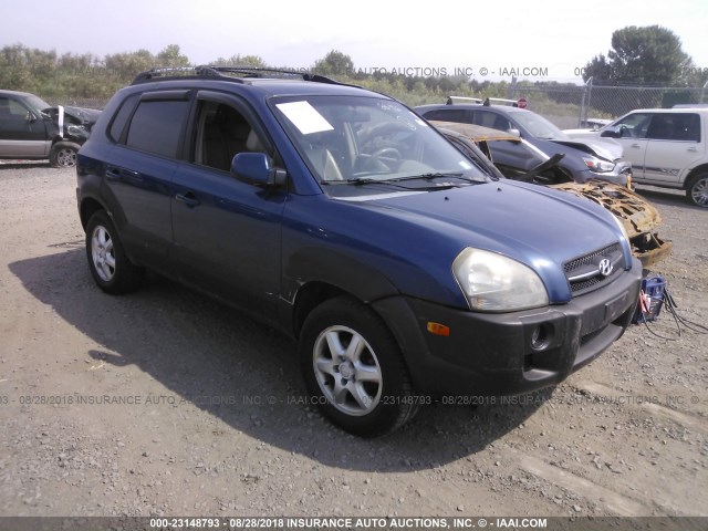 KM8JN72D85U149962 - 2005 HYUNDAI TUCSON GLS/LX BLUE photo 1