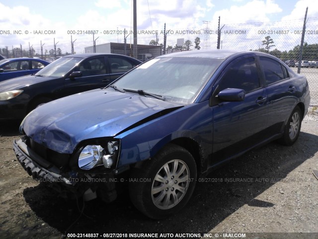 4A3AB36F19E035851 - 2009 MITSUBISHI GALANT ES BLUE photo 2