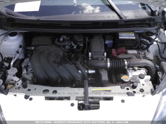 3N1CE2CP0HL374158 - 2017 NISSAN VERSA NOTE S/S PLUS/SV/SL/SR WHITE photo 10