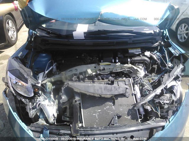 3N1CE2CP5FL389154 - 2015 NISSAN VERSA NOTE S/S PLUS/SV/SL/SR BLUE photo 10