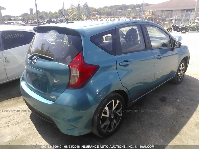 3N1CE2CP5FL389154 - 2015 NISSAN VERSA NOTE S/S PLUS/SV/SL/SR BLUE photo 4