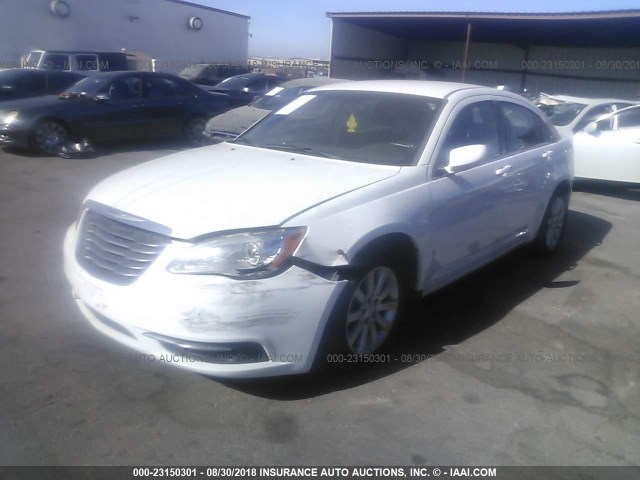 1C3CCBBB9DN764554 - 2013 CHRYSLER 200 TOURING WHITE photo 2