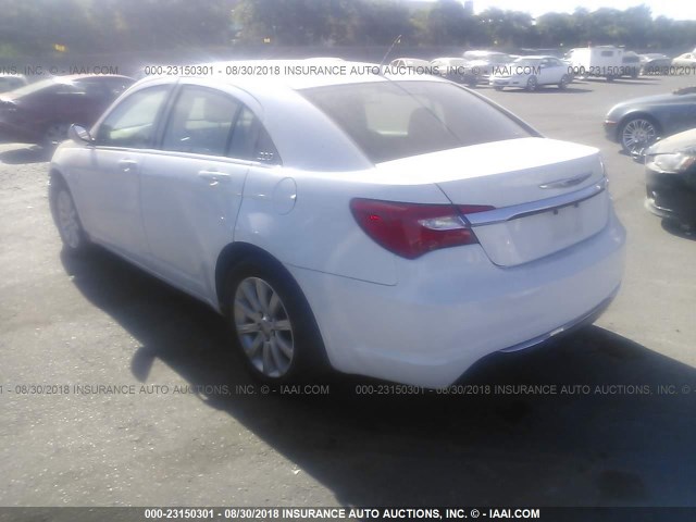 1C3CCBBB9DN764554 - 2013 CHRYSLER 200 TOURING WHITE photo 3