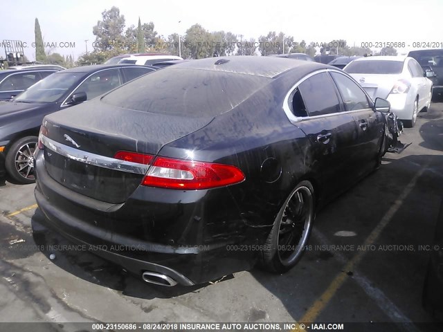 SAJWA06B09HR20923 - 2009 JAGUAR XF PREMIUM LUXURY BLACK photo 4