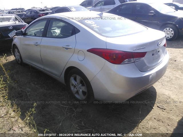 KMHDH4AE7BU153705 - 2011 HYUNDAI ELANTRA GLS/LIMITED SILVER photo 3