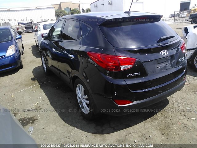 KM8JU3AC3CU404101 - 2012 HYUNDAI TUCSON GLS/LIMITED 黑色 照片 3