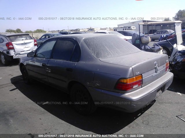 1NXAE09B1SZ342848 - 1995 TOYOTA COROLLA LE/DX GRAY photo 3