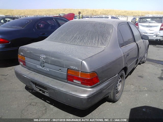 1NXAE09B1SZ342848 - 1995 TOYOTA COROLLA LE/DX GRAY photo 4