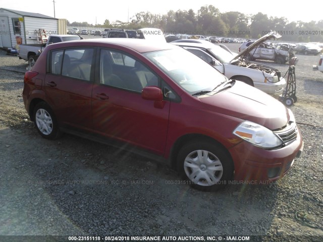 3N1BC1CP2CK243100 - 2012 NISSAN VERSA S/SL RED photo 1