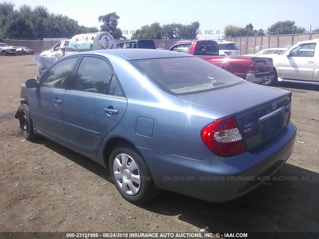 4T1BE32K54U901482 - 2004 TOYOTA CAMRY LE/XLE/SE BLUE photo 3