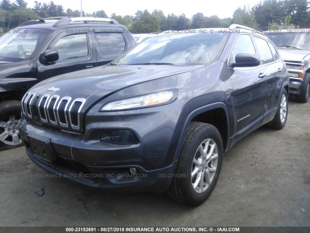 1C4PJMCS1GW103872 - 2016 JEEP CHEROKEE LATITUDE BLACK photo 2