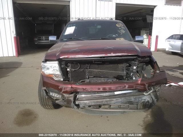 1FMJK1JT7FEF02265 - 2015 FORD EXPEDITION EL XLT/EL KING RANCH MAROON photo 6