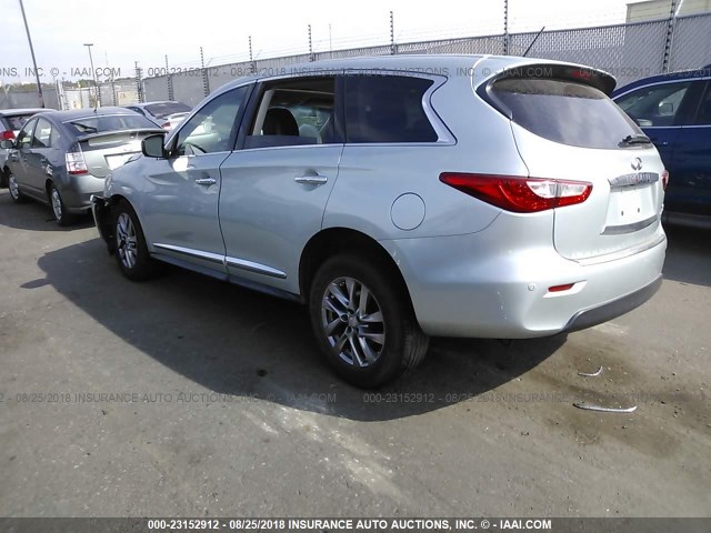 5N1AL0MNXDC336336 - 2013 INFINITI JX35 TURQUOISE photo 3