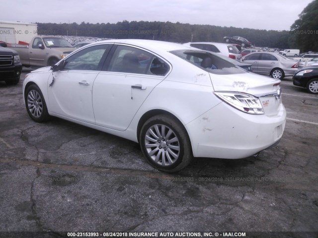 2G4GS5EV5D9131068 - 2013 BUICK REGAL PREMIUM WHITE photo 3