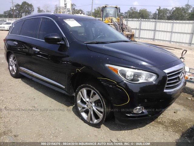 5N1AL0MN8DC333192 - 2013 INFINITI JX35 BLACK photo 1