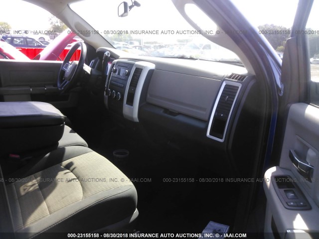 1D3HV18T59S789036 - 2009 DODGE RAM 1500 BLUE photo 5