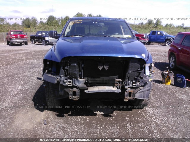 1D3HV18T59S789036 - 2009 DODGE RAM 1500 BLUE photo 6