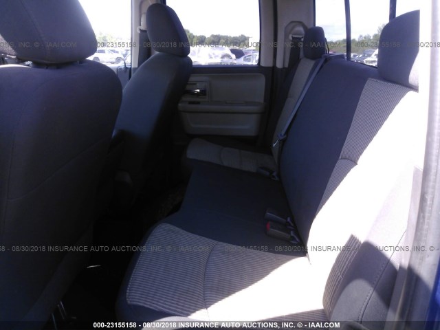 1D3HV18T59S789036 - 2009 DODGE RAM 1500 BLUE photo 8