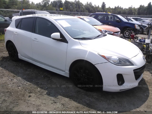 JM1BL1M50C1512920 - 2012 MAZDA 3 S WHITE photo 1