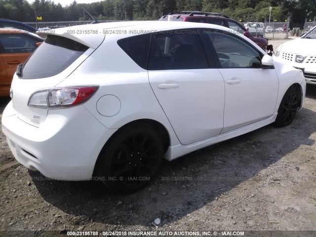 JM1BL1M50C1512920 - 2012 MAZDA 3 S WHITE photo 4