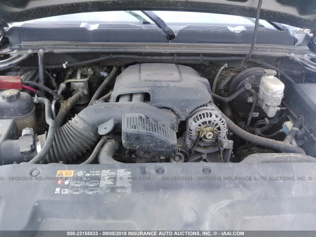 1GCRKSE39BZ317824 - 2011 CHEVROLET SILVERADO K1500 LT GRAY photo 10