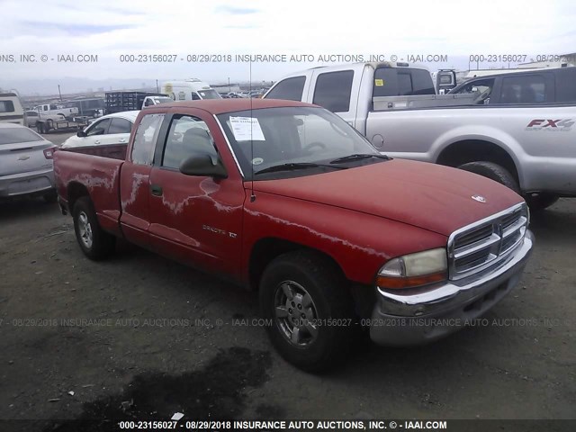 1B7GL22X01S196801 - 2001 DODGE DAKOTA RED photo 1