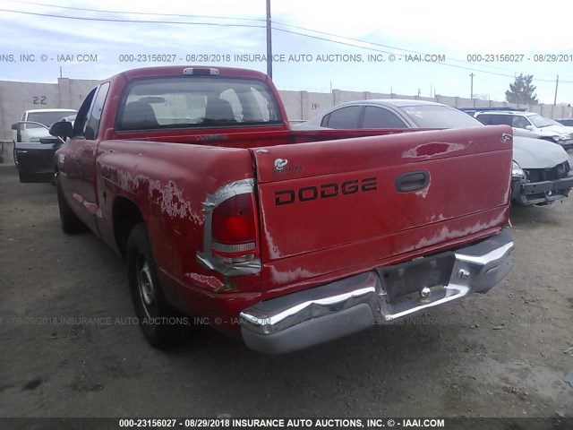 1B7GL22X01S196801 - 2001 DODGE DAKOTA RED photo 6