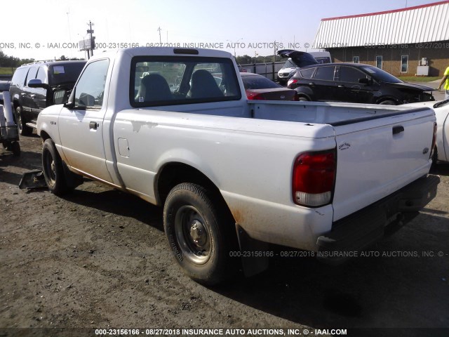 1FTYR10C8YPB42706 - 2000 FORD RANGER WHITE photo 3