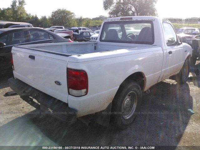 1FTYR10C8YPB42706 - 2000 FORD RANGER WHITE photo 4