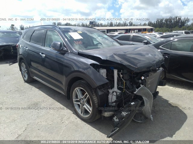 KM8SR4HF8JU271778 - 2018 HYUNDAI SANTA FE SE/LIMITED BLUE photo 1