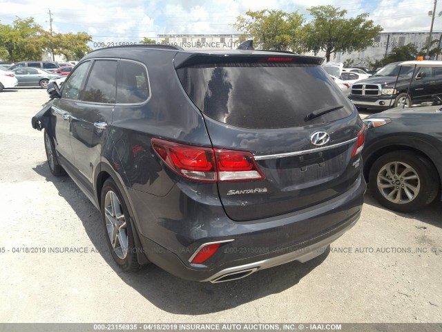 KM8SR4HF8JU271778 - 2018 HYUNDAI SANTA FE SE/LIMITED BLUE photo 3