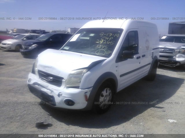 NM0LS7DNXAT029265 - 2010 FORD TRANSIT CONNECT XLT WHITE photo 2