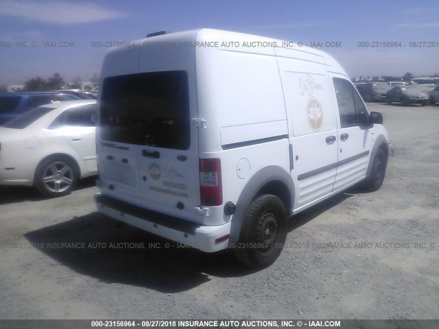 NM0LS7DNXAT029265 - 2010 FORD TRANSIT CONNECT XLT WHITE photo 4