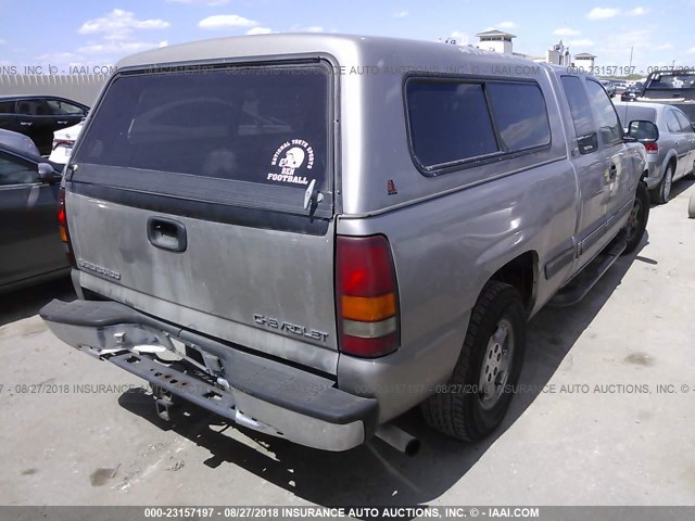 2GCEC19T1Y1309413 - 2000 CHEVROLET SILVERADO C1500 GRAY photo 4