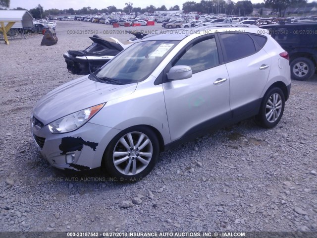 KM8JUCAC6CU403489 - 2012 HYUNDAI TUCSON GLS/LIMITED 银色 照片 2