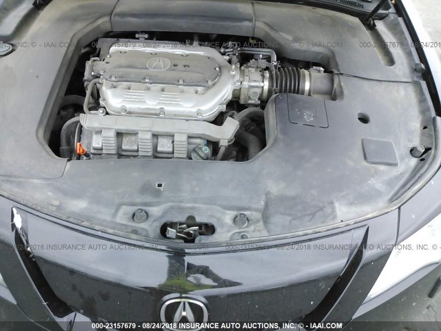 19UUA9F27AA800724 - 2010 ACURA TL BLACK photo 10