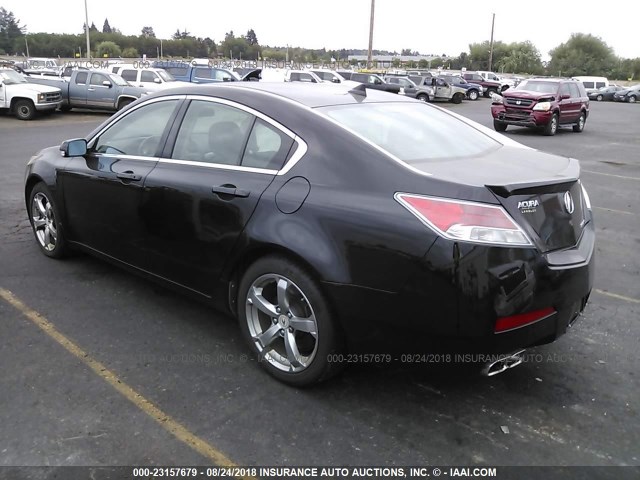 19UUA9F27AA800724 - 2010 ACURA TL BLACK photo 3