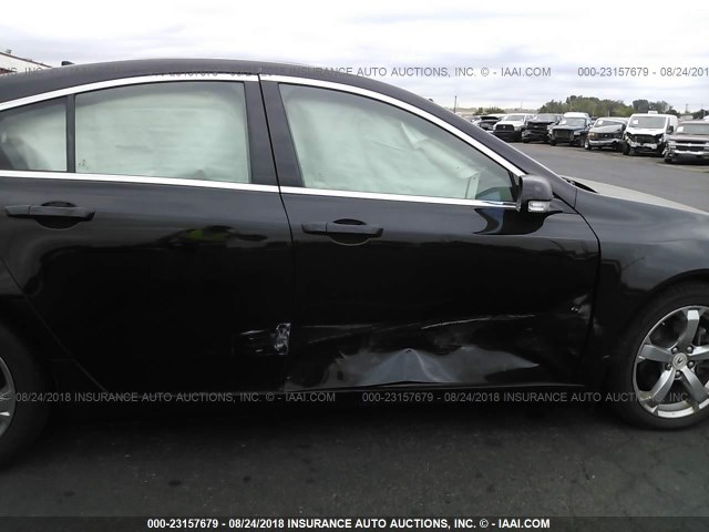 19UUA9F27AA800724 - 2010 ACURA TL BLACK photo 6