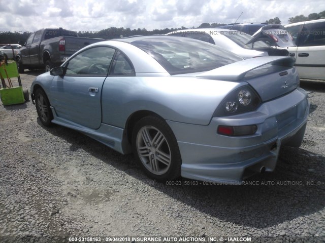 4A3AC84H93E072278 - 2003 MITSUBISHI ECLIPSE GT BLUE photo 3