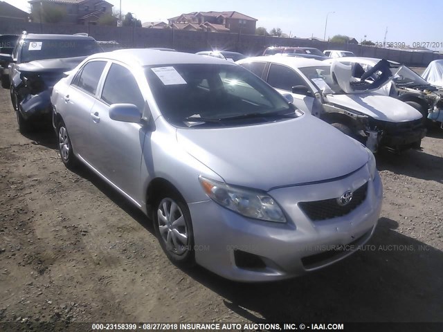 2T1BU4EE6AC498656 - 2010 TOYOTA COROLLA S/LE/XLE SILVER photo 1