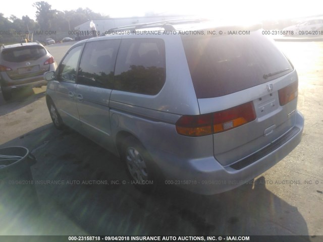 5FNRL18943B123894 - 2003 HONDA ODYSSEY EXL BLUE photo 3