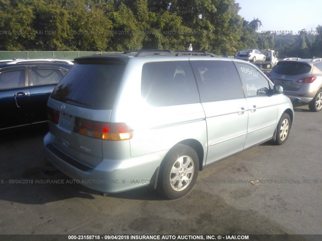 5FNRL18943B123894 - 2003 HONDA ODYSSEY EXL BLUE photo 4