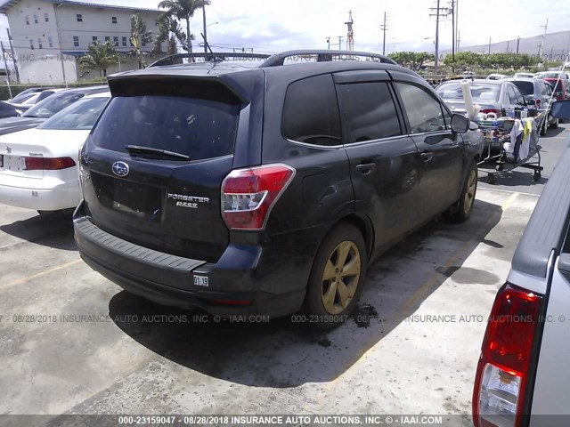JF2SJAHC5FH522872 - 2015 SUBARU FORESTER 2.5I LIMITED GRAY photo 4