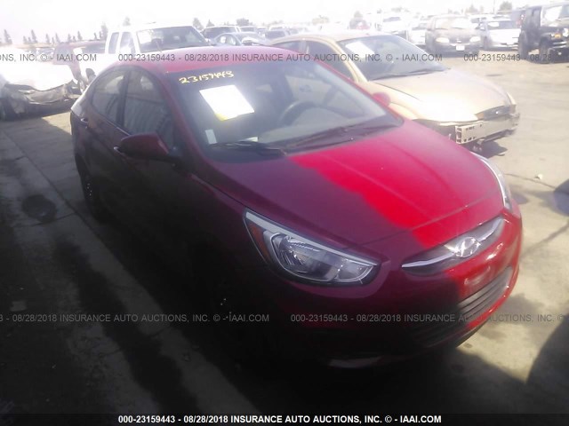 KMHCT4AE9GU091614 - 2016 HYUNDAI ACCENT SE RED photo 1