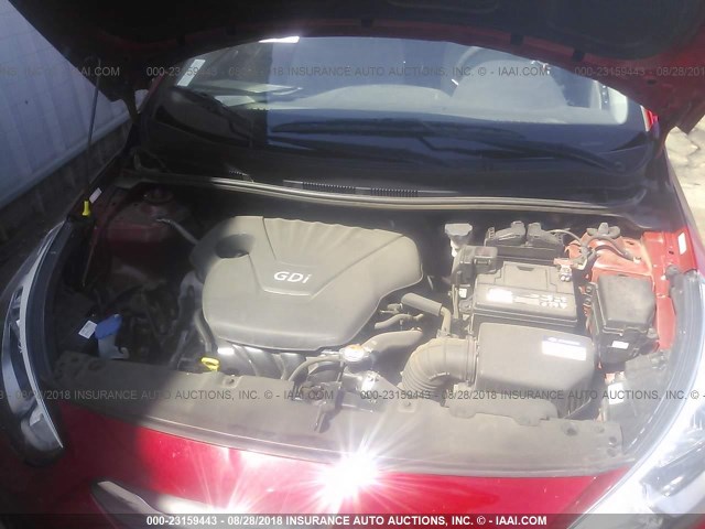 KMHCT4AE9GU091614 - 2016 HYUNDAI ACCENT SE RED photo 10