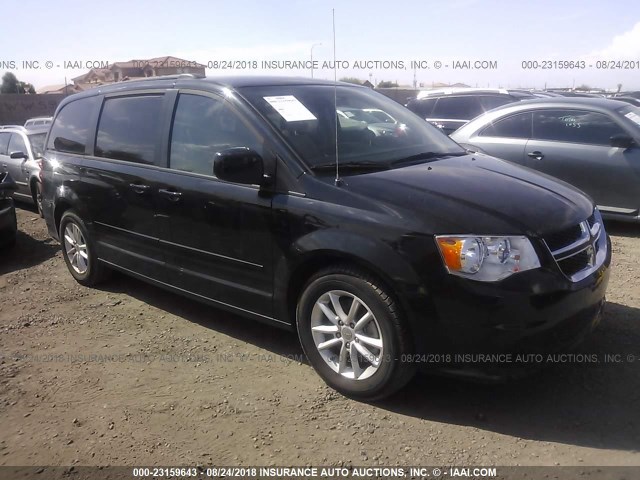 2C4RDGCG3GR249468 - 2016 DODGE GRAND CARAVAN SXT BLACK photo 1