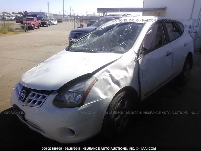 JN8AS5MV7FW765489 - 2015 NISSAN ROGUE SELECT S WHITE photo 2