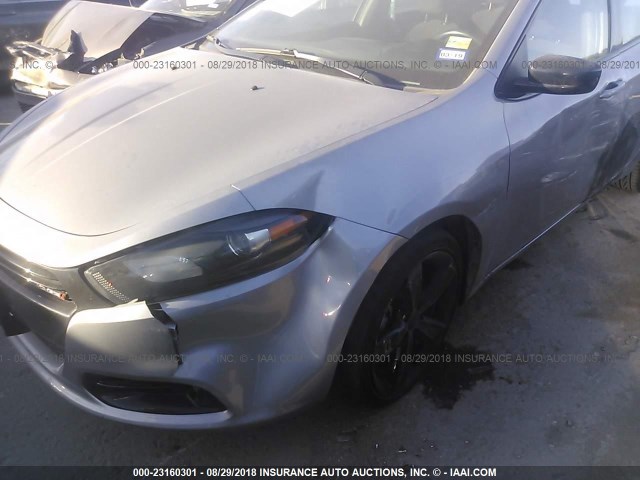 1C3CDFBB1FD159912 - 2015 DODGE DART SXT GRAY photo 6