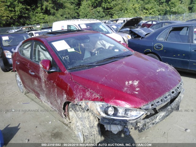 KMHD84LF7HU358455 - 2017 HYUNDAI ELANTRA SE/VALUE/LIMITED RED photo 1