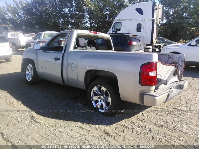 1GCEC14X68Z111234 - 2008 CHEVROLET SILVERADO C1500 GRAY photo 3